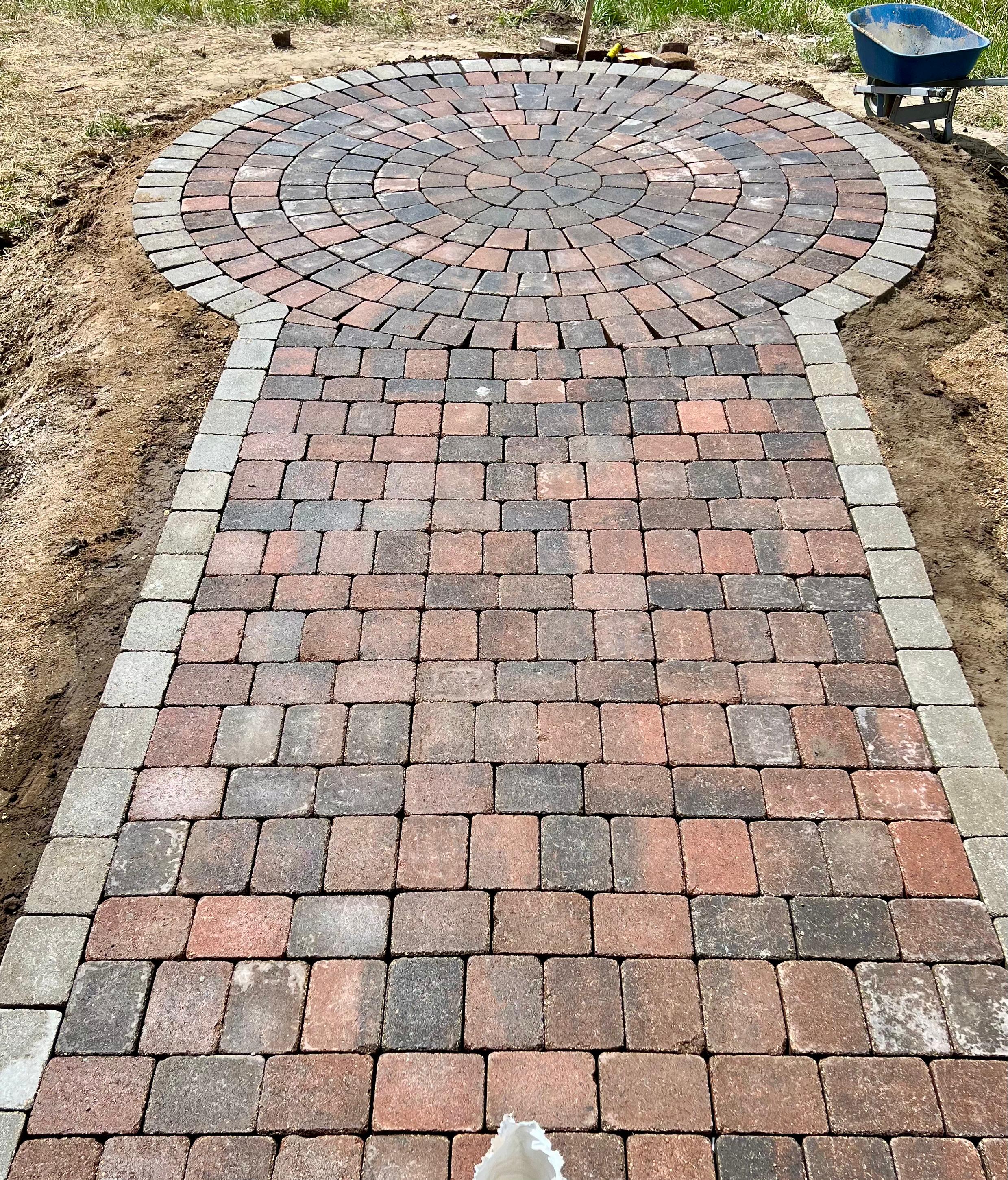 Pathway before lighting