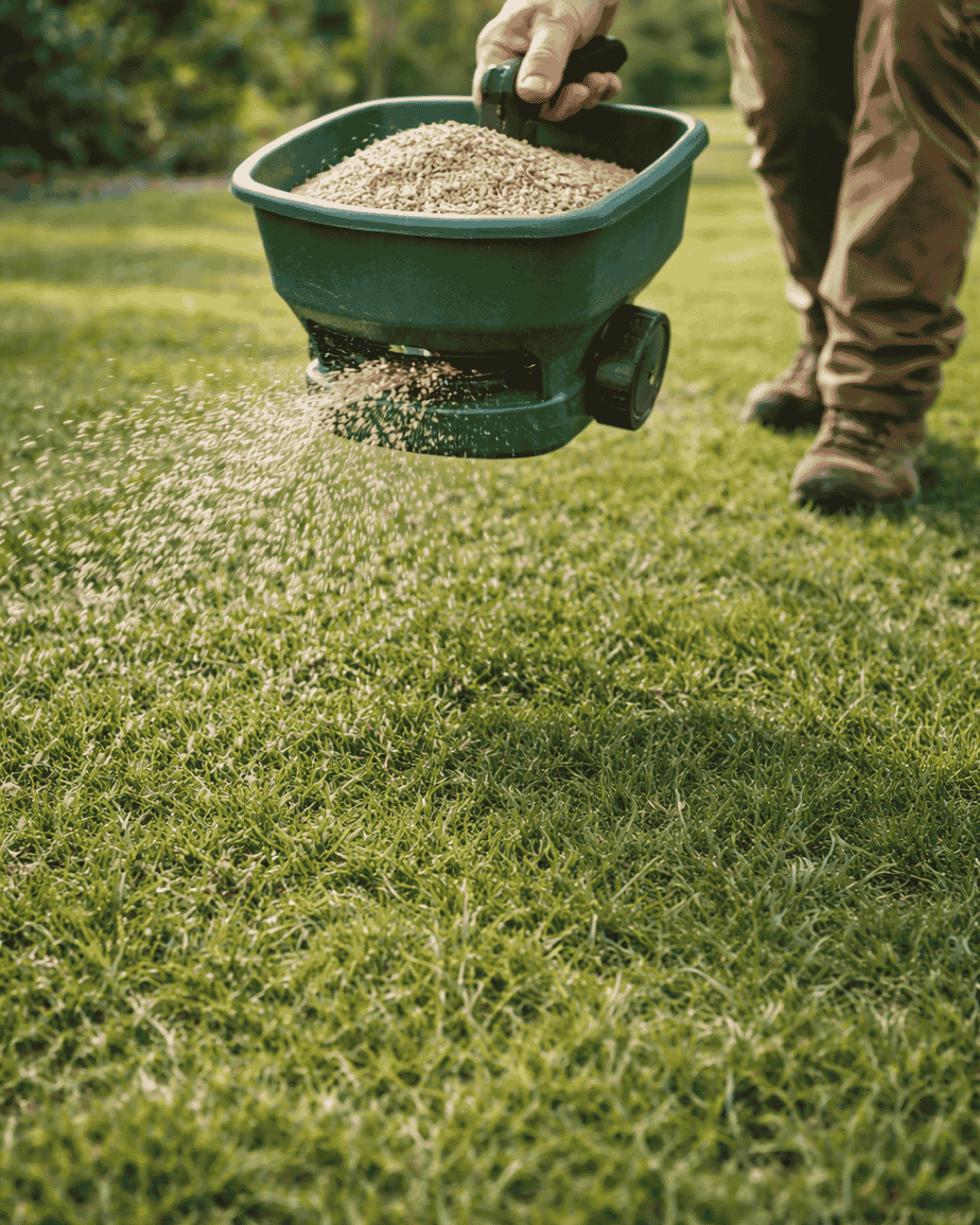 Lawn overseeding service